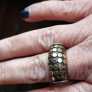 John Hardy gold dot ring